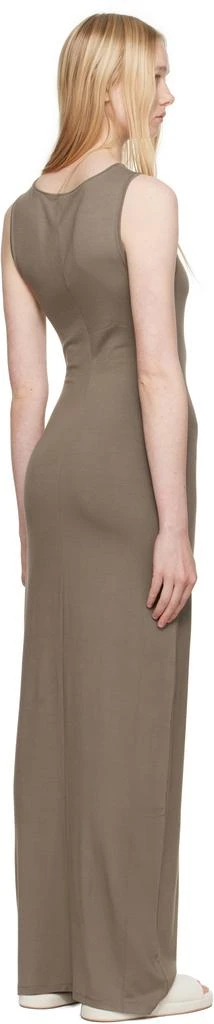 SKIMS Taupe Smooth Layers Long Boat Neck Maxi Dress 3