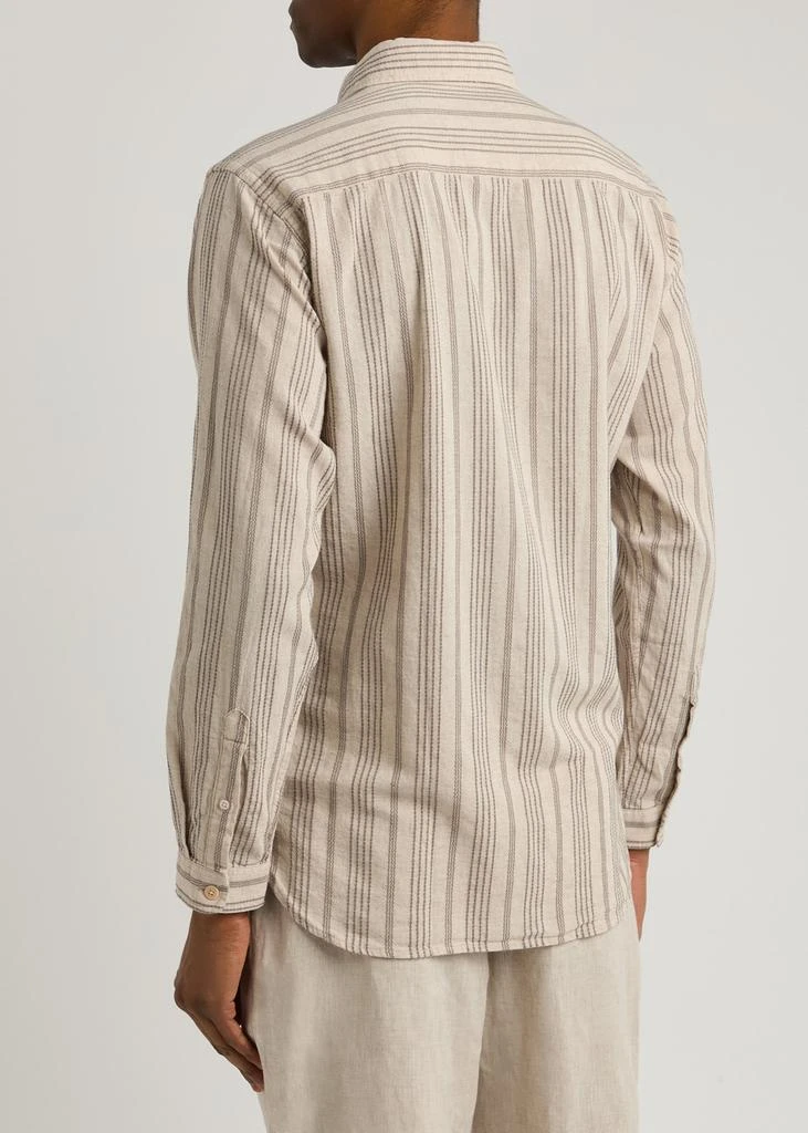 Oliver Spencer New York Special striped cotton-blend shirt 3