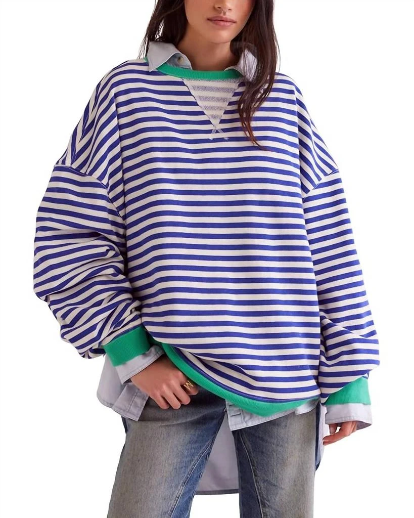 Free People Free People - Classic Striped Crew 1