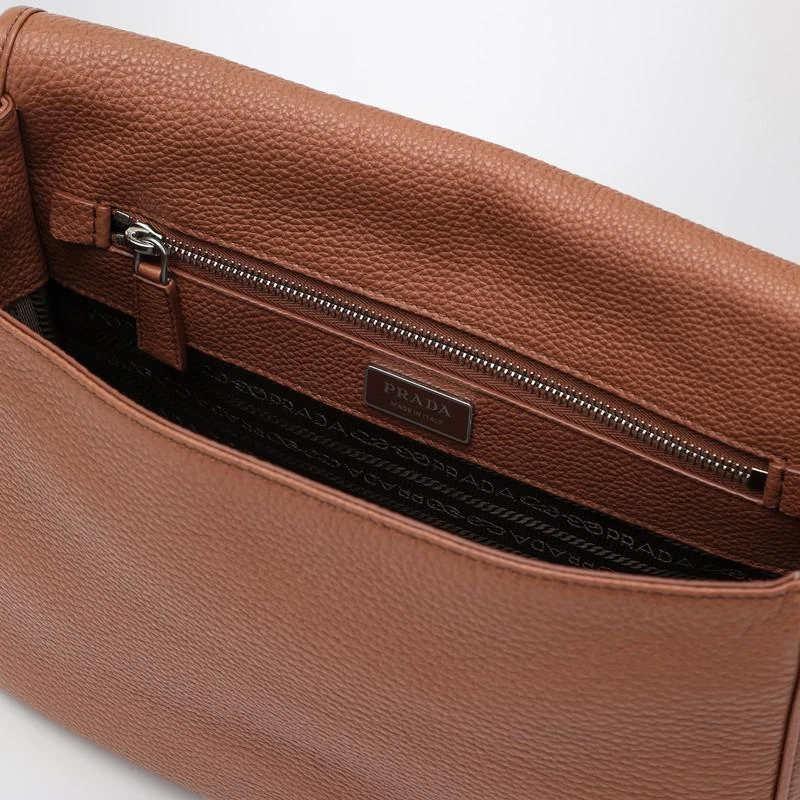 Prada Cognac-coloured leather shoulder bag 5
