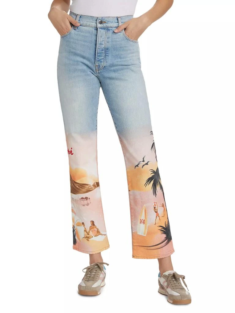 AMIRI Resort Club Wide Straight Jeans 3