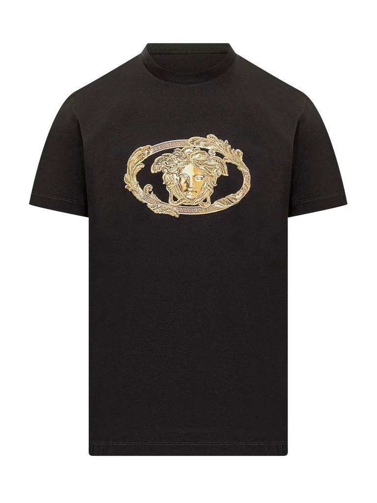 Versace Versace Logo-Embellished Crewneck T-Shirt 1