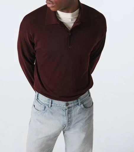 The Row Miso wool polo sweater 5