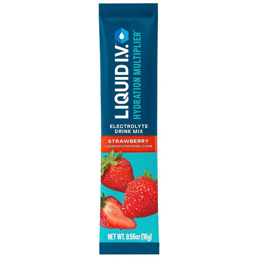 Liquid I.V. Hydration Multiplier, Electrolyte Powder, Supplement Drink Mix Strawberry, 1ct 1