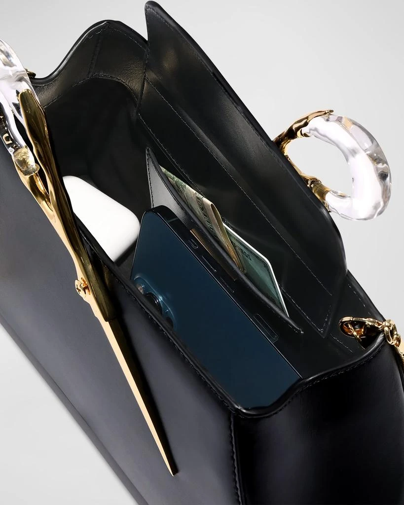 Alexis Bittar The Scissor Leather Clutch Bag 3