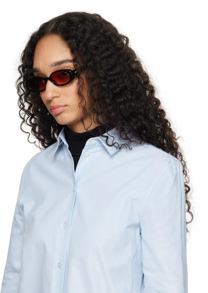 Le Specs SSENSE Exclusive Black 'Outta Love' Sunglasses 4