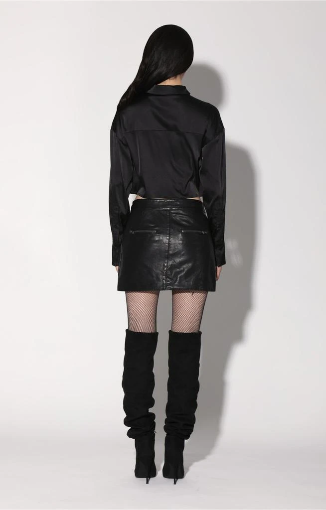 Walter Baker Shirley Skirt, Black - Leather 1