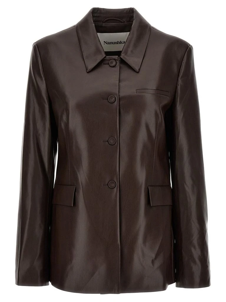 Nanushka Nanushka Buttoned Leather Blazer 1