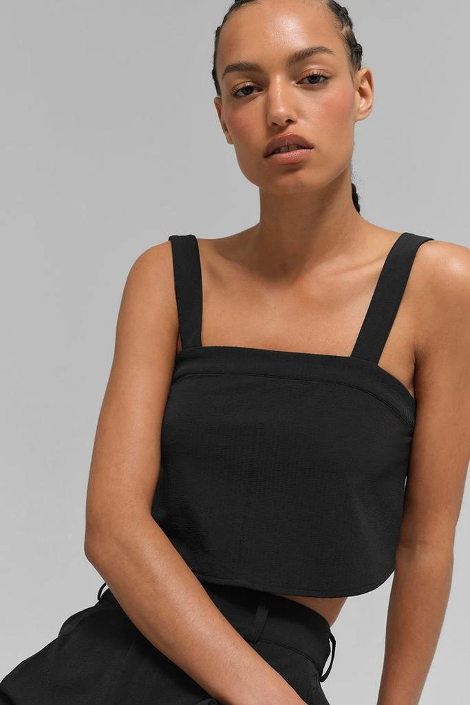 Alo Cropped Dreamscape Tank - Black 3