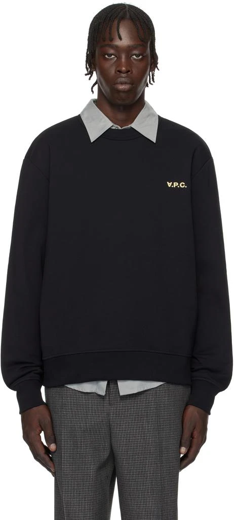 A.P.C. Black Boxy Petit 'VPC' Sweatshirt 1