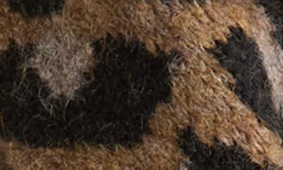 ALL SAINTS Leopard Print Fuzzy Scarf 3