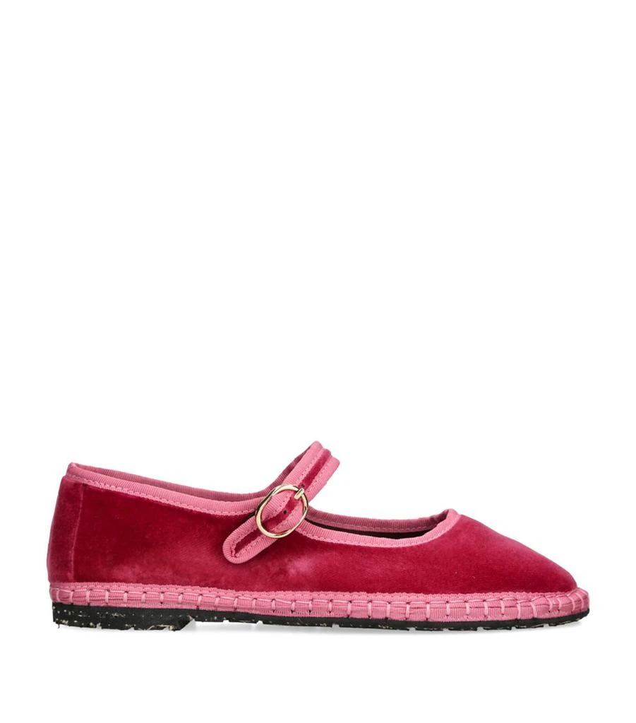 Flabelus Velvet Frances Mary Janes 1