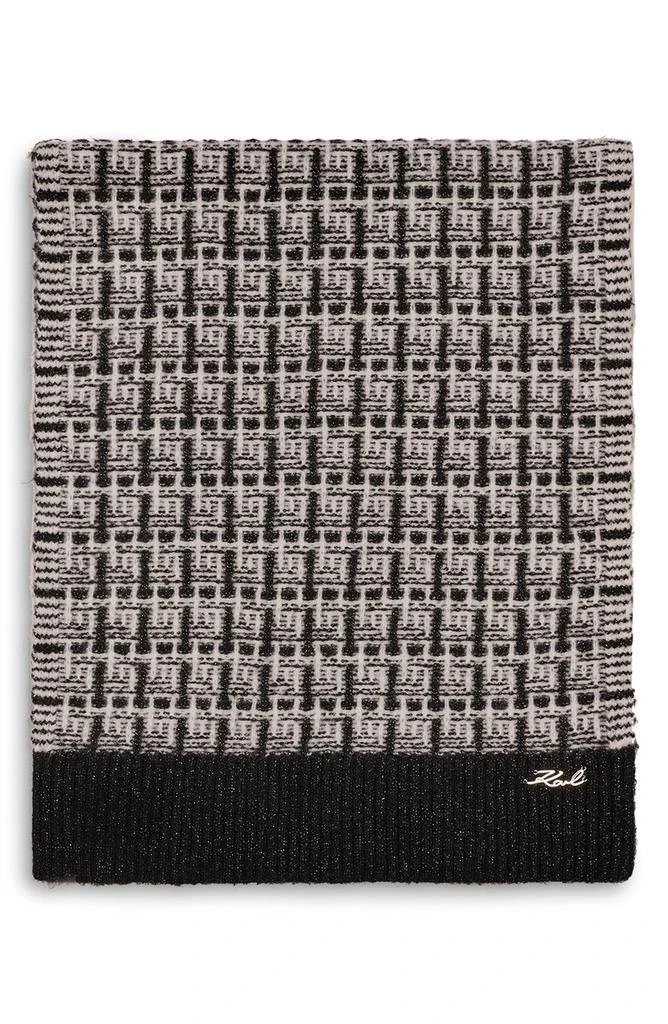 Karl Lagerfeld Paris Tweed Shine Scarf 3