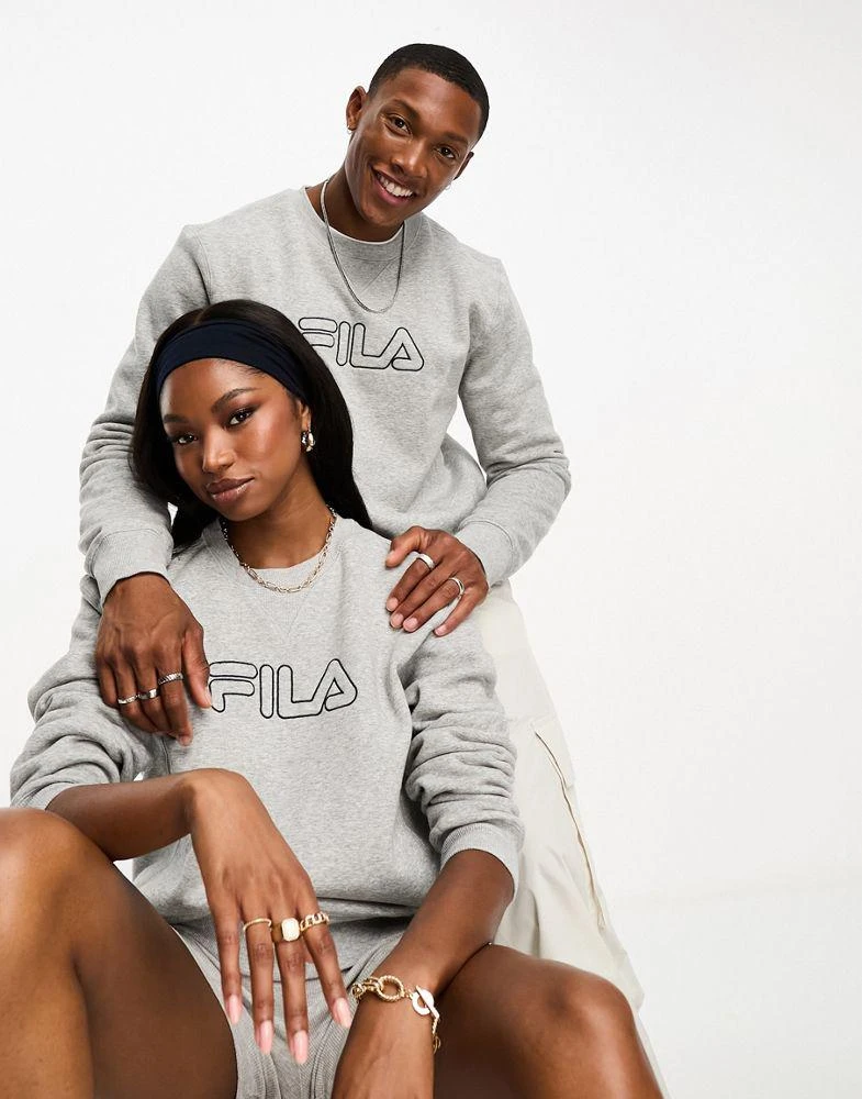 Fila Fila Unisex heritage sweatshirt in grey 1