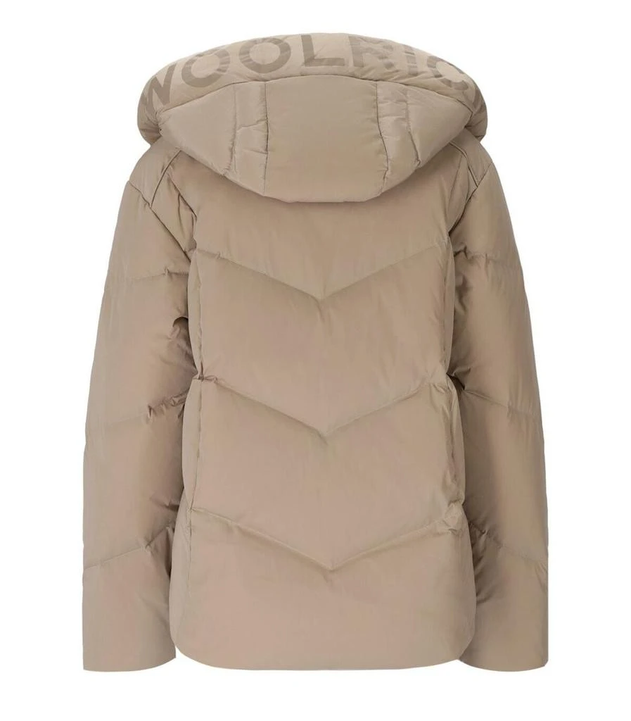 Woolrich WOOLRICH  ALSEA TAUPE SHORT HOODED DOWN JACKET 2