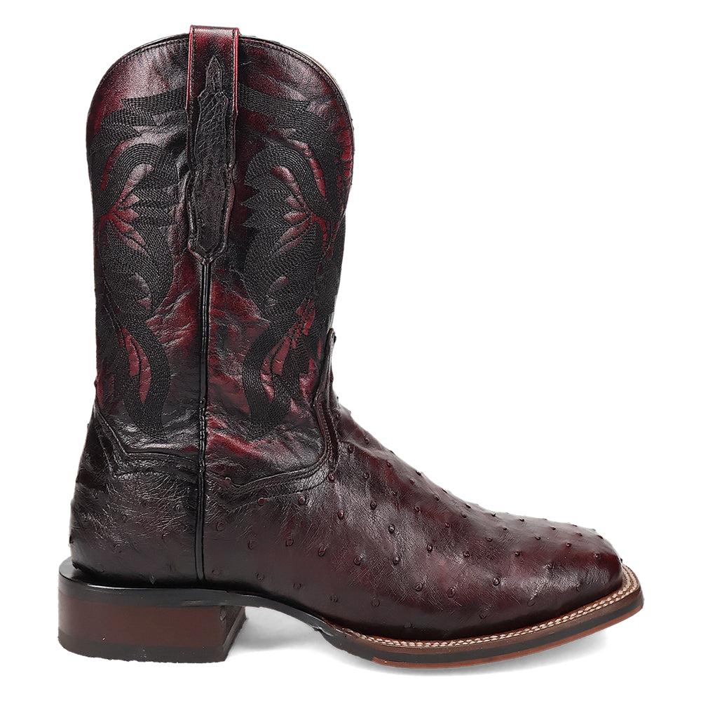 Dan Post Boots Alamosa Ostrich Square Toe Cowboy Boots