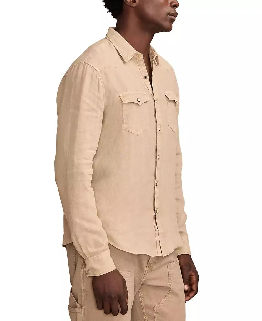 Lucky Brand Men's Linen Western Shirt 3