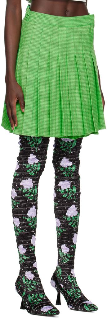 shrimps Green Murphy Miniskirt