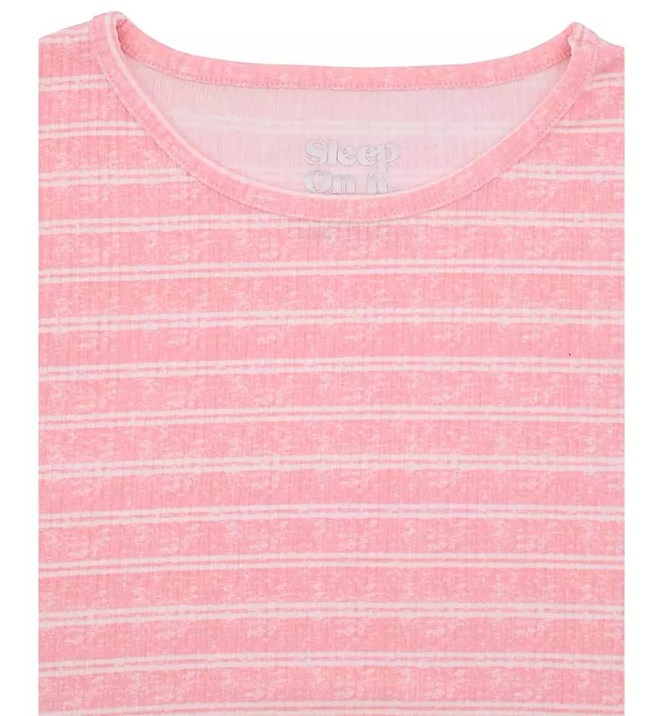 Max & Olivia Big Girls Striped Ribbed Shorts Pajama Set 2