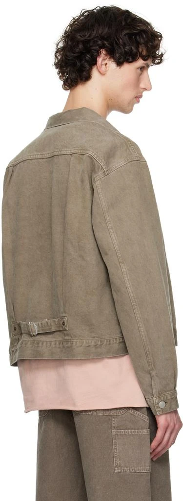 John Elliott Khaki Thumper Type II Denim Jacket 3