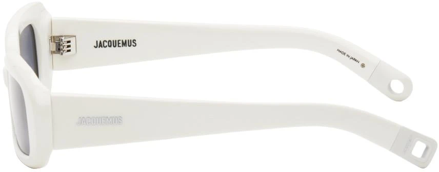 Jacquemus White La Casa 'Les lunettes Rond Carré' Sunglasses 3