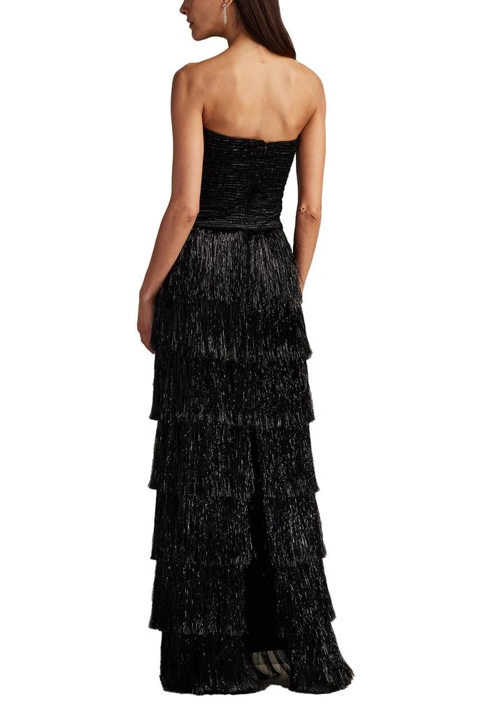 Tadashi Shoji Shania Sequin Velvet Fringe Gown 2