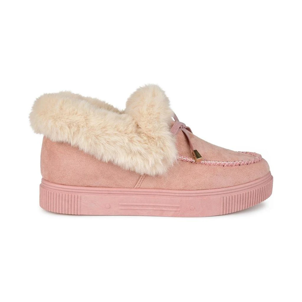 Journee Collection Journee Collection Womens Midnight Faux Suede Moccasins 20