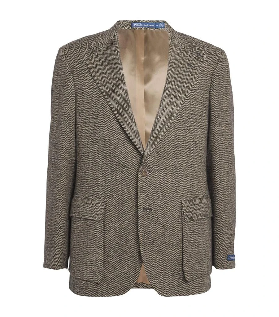 Ralph Lauren Wool Herringbone Tweed Blazer 1