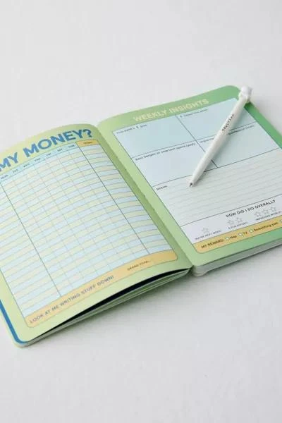Urban Outfitters Knock Knock Where's My Money Habit Tracker Journal 3