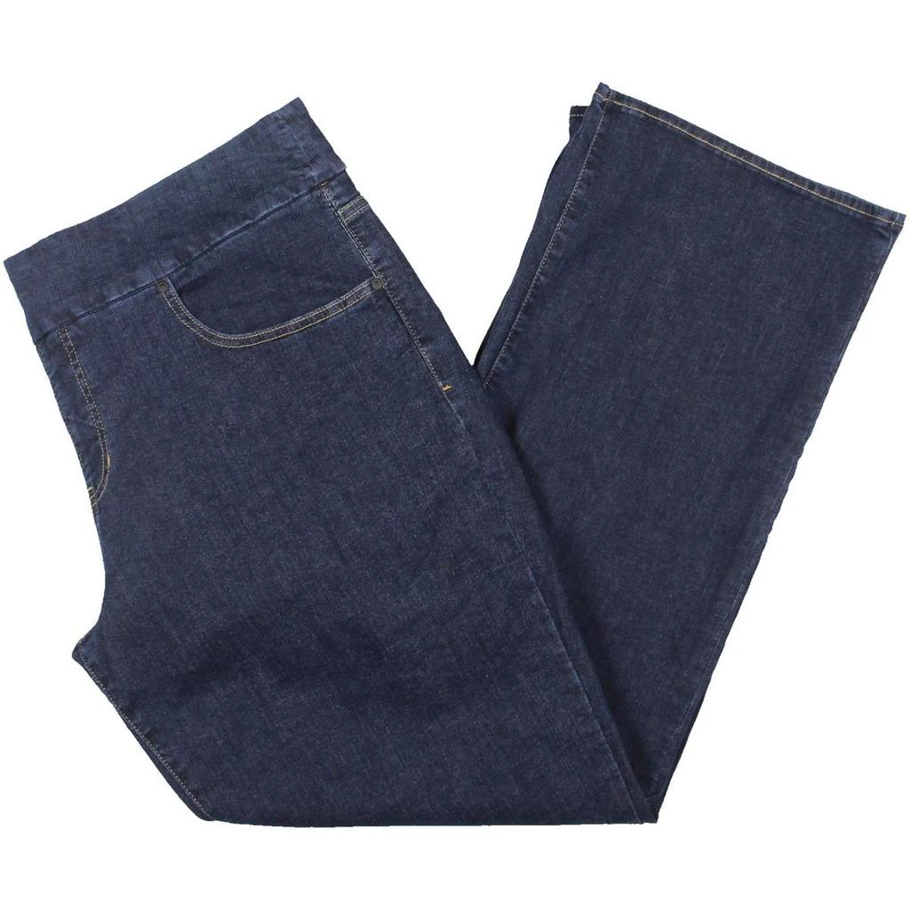 Jag Jeans Plus Paley Womens Denim Mid-Rise Bootcut Jeans 1