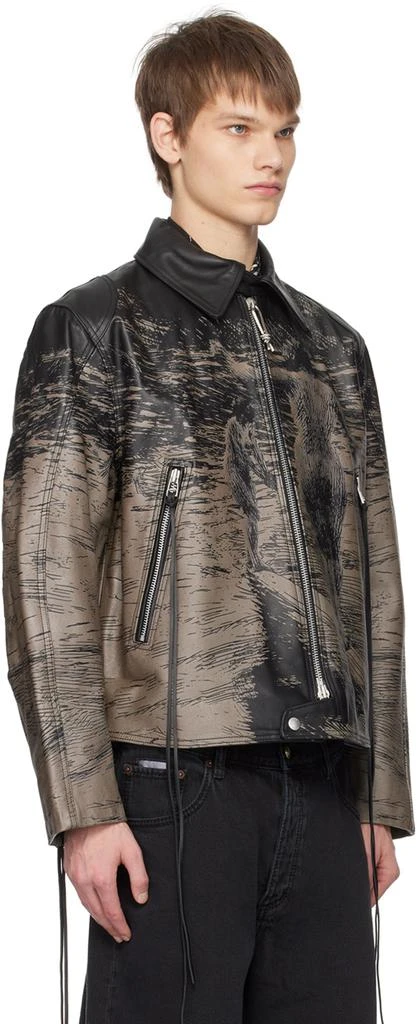 Eytys Black & Brown Dixon Leather Jacket 2