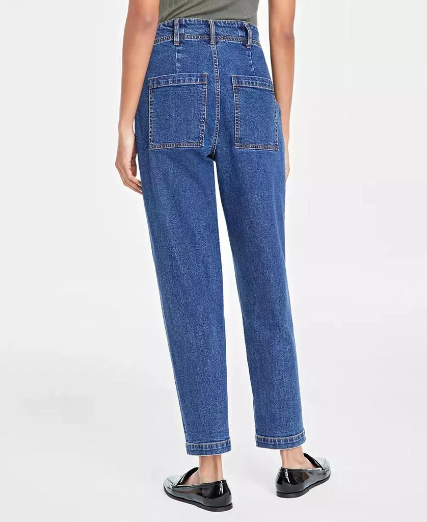 On 34th Women's Pleated Tapered-Leg Jeans, Created for Macy's 4