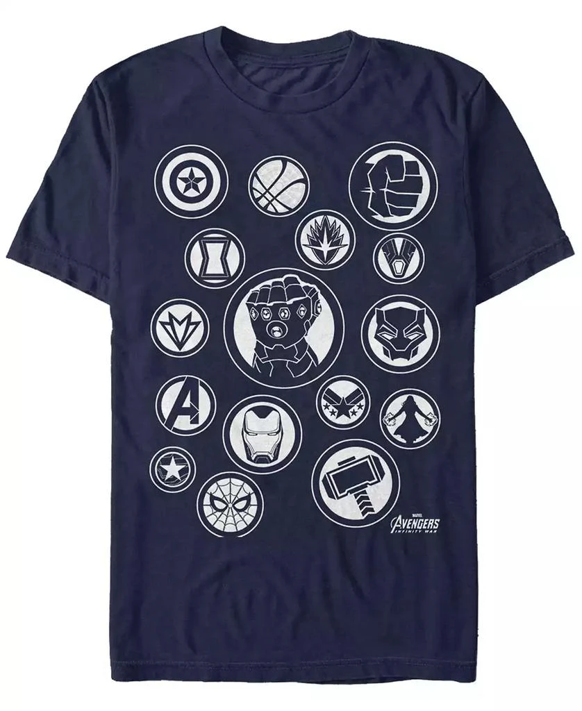 Marvel Marvel Men
s Avengers Infinity War The Avengers Emblems Short Sleeve T-Shirt