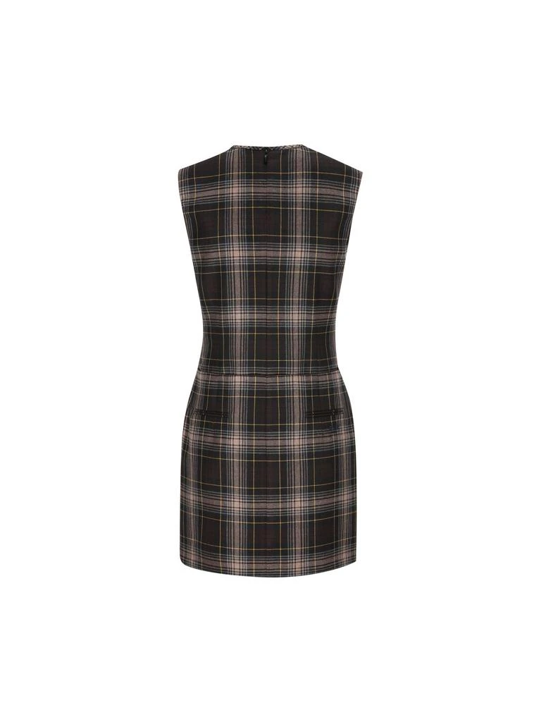 Fendi Fendi Tartan Sleeveless Mini Dress 2