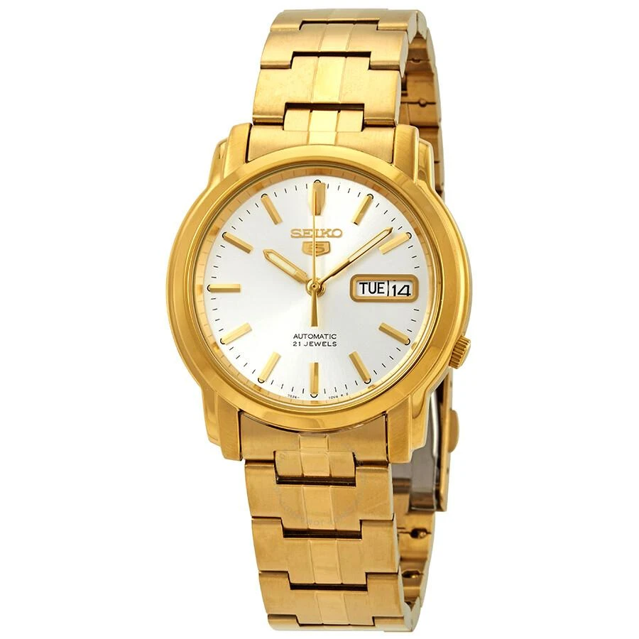 Seiko Series 5 Automatic Silver Dial Men's Watch SNKK74 1