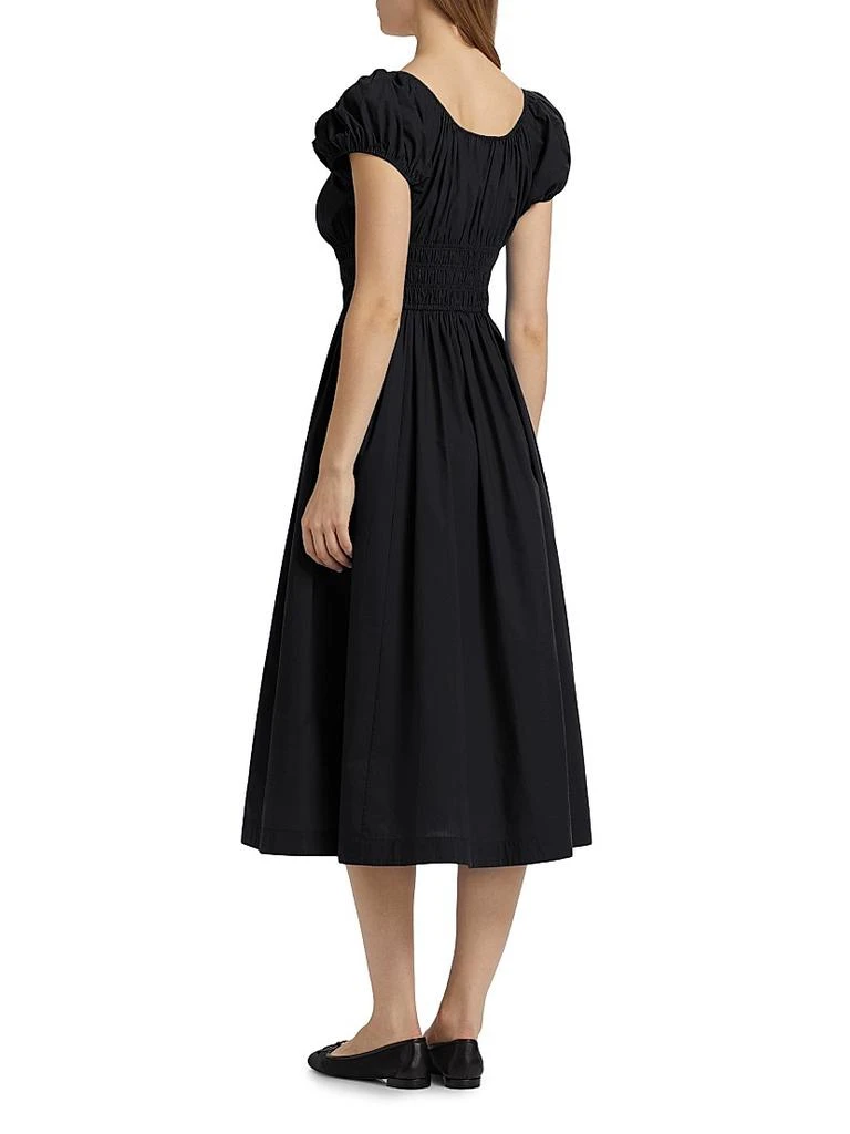 DÔEN Quinn Cotton Shirred Midi-Dress 5