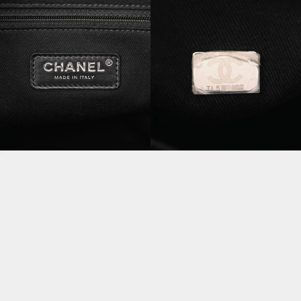 Chanel Chanel Black Canvas Medium Deauville Tote Bag 7