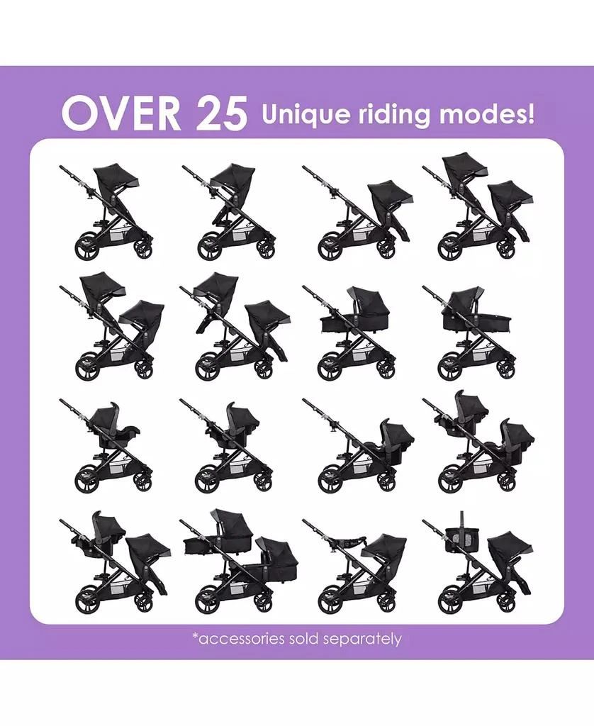 Baby Trend Morph Single to Double Modular Travel System - Dash Grey 5