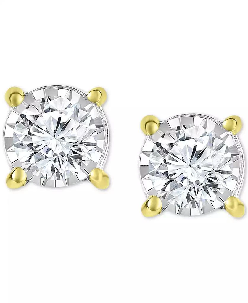 TruMiracle Diamond Stud Earrings (1/2 ct. t.w.) in 14k White, Yellow or Rose Gold 2
