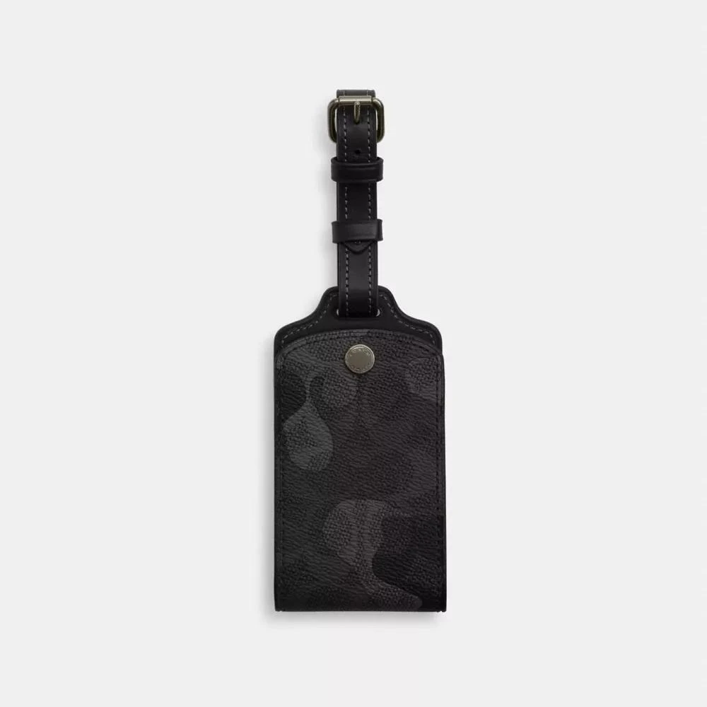 Coach Luggage Tag In Signature Camo Print 1