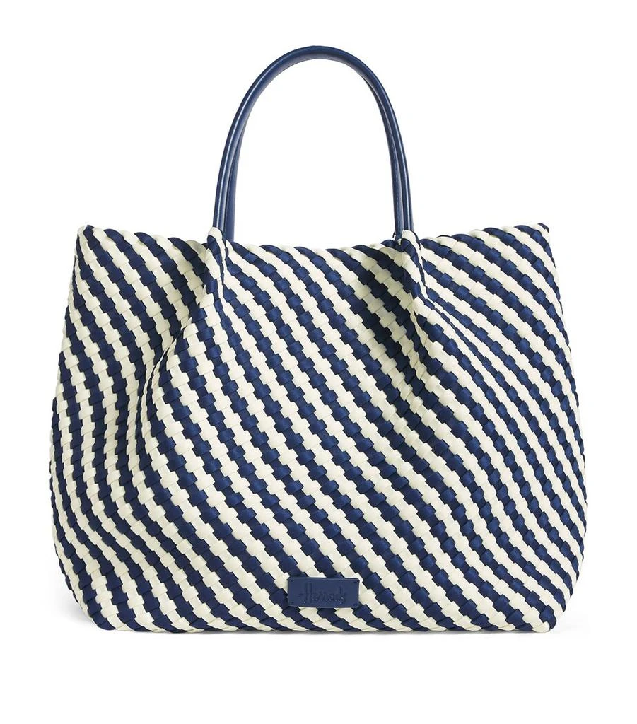 Harrods Neoprene Woven East-West Tote Bag 1