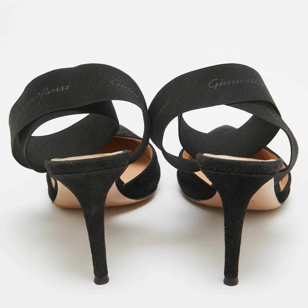 Gianvito Rossi Gianvito Rossi Black Suede Continuity Elastic Pumps Size 38 5