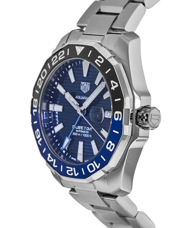TAG Heuer Tag Heuer Aquaracer 300M Automatic GMT Blue Dial Steel Men's Watch WAY201T.BA0927 2