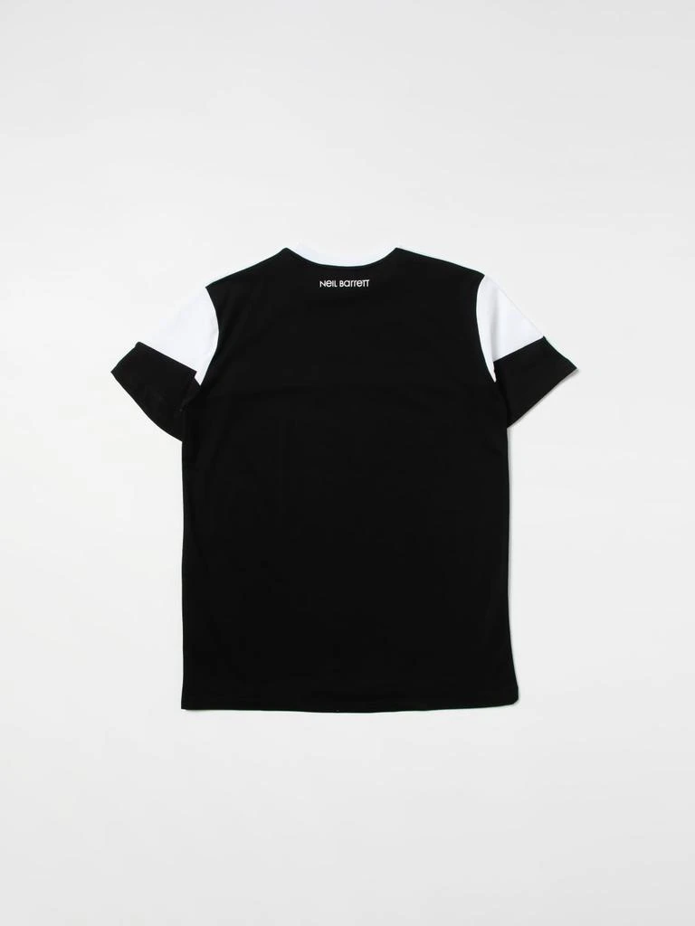 NEIL BARRETT KIDS Neil Barrett t-shirt with lightning print 2