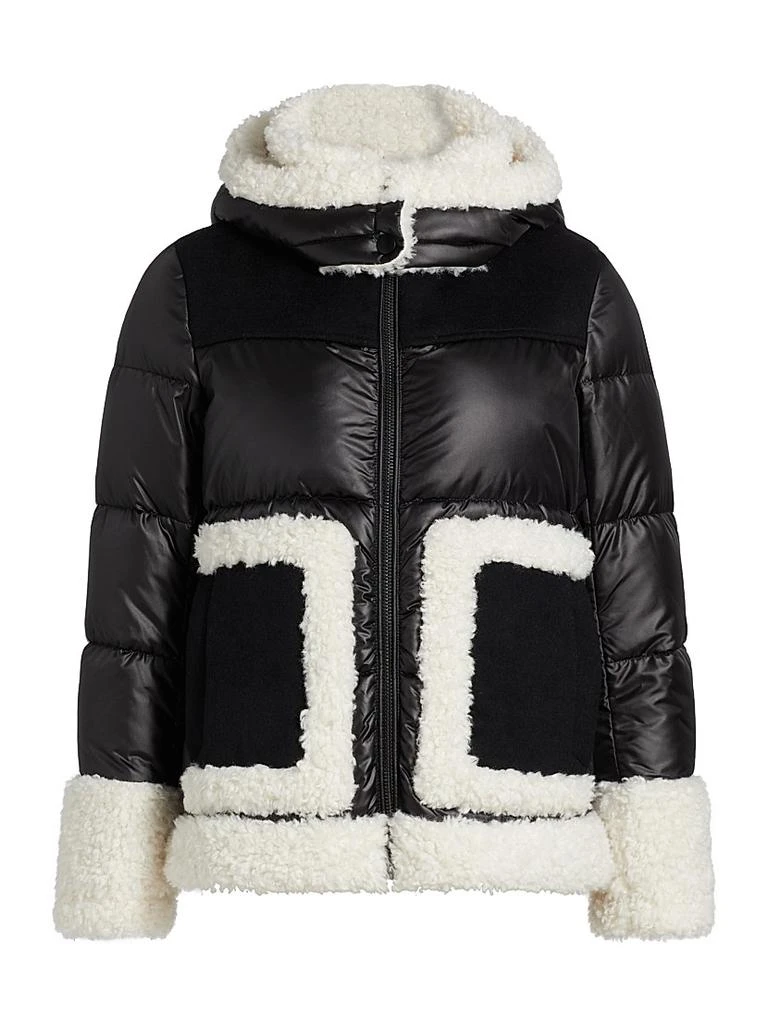 Mercer Collective Dana Mixed-Media Hooded Down Coat 1