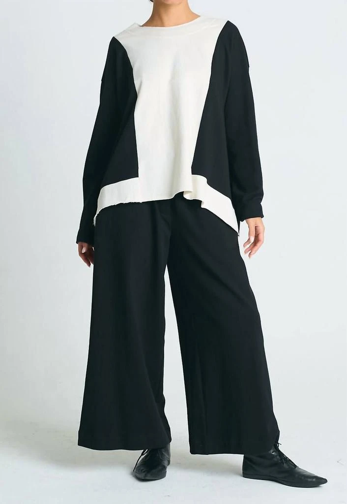 PLANET by Lauren G. Planet By Lauren G. - FRENCH TERRY FLOODED PANT 3