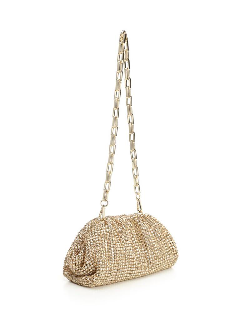 【関税・送料込み】SELF-PORTRAIT CLUTCHES Gold Crystal Heart Clutch – self-portrait-US