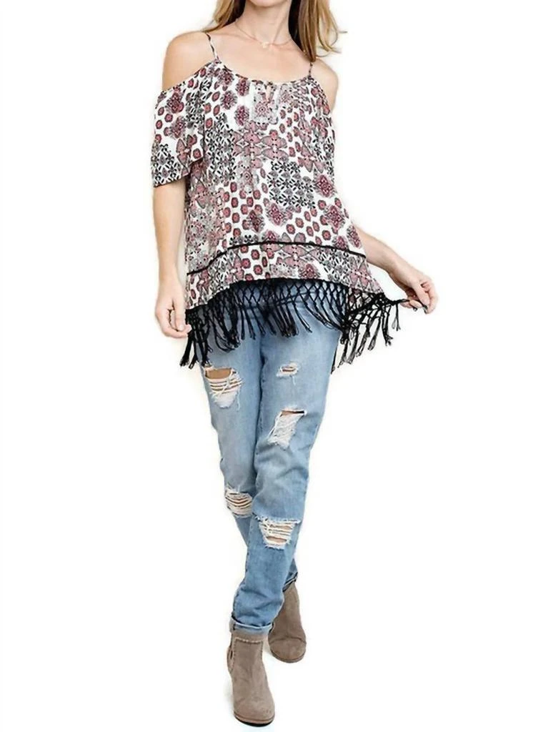 Kori Kori - Off The Shoulder Fringe Top 4
