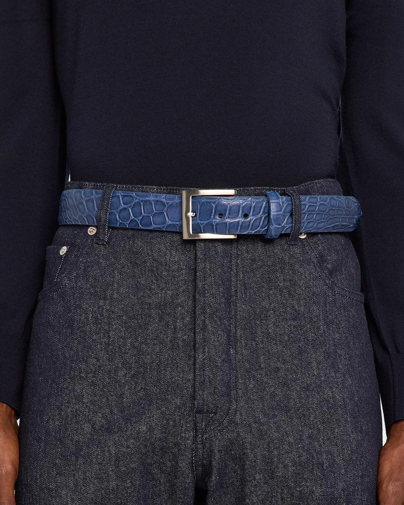 W. Kleinberg Men's Matte Alligator Belt 2