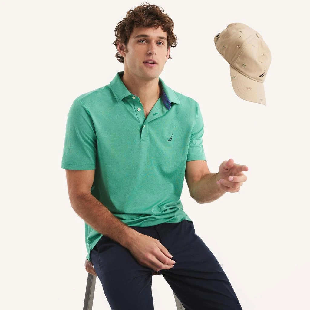 Nautica Mens Classic Fit Interlock Polo 2